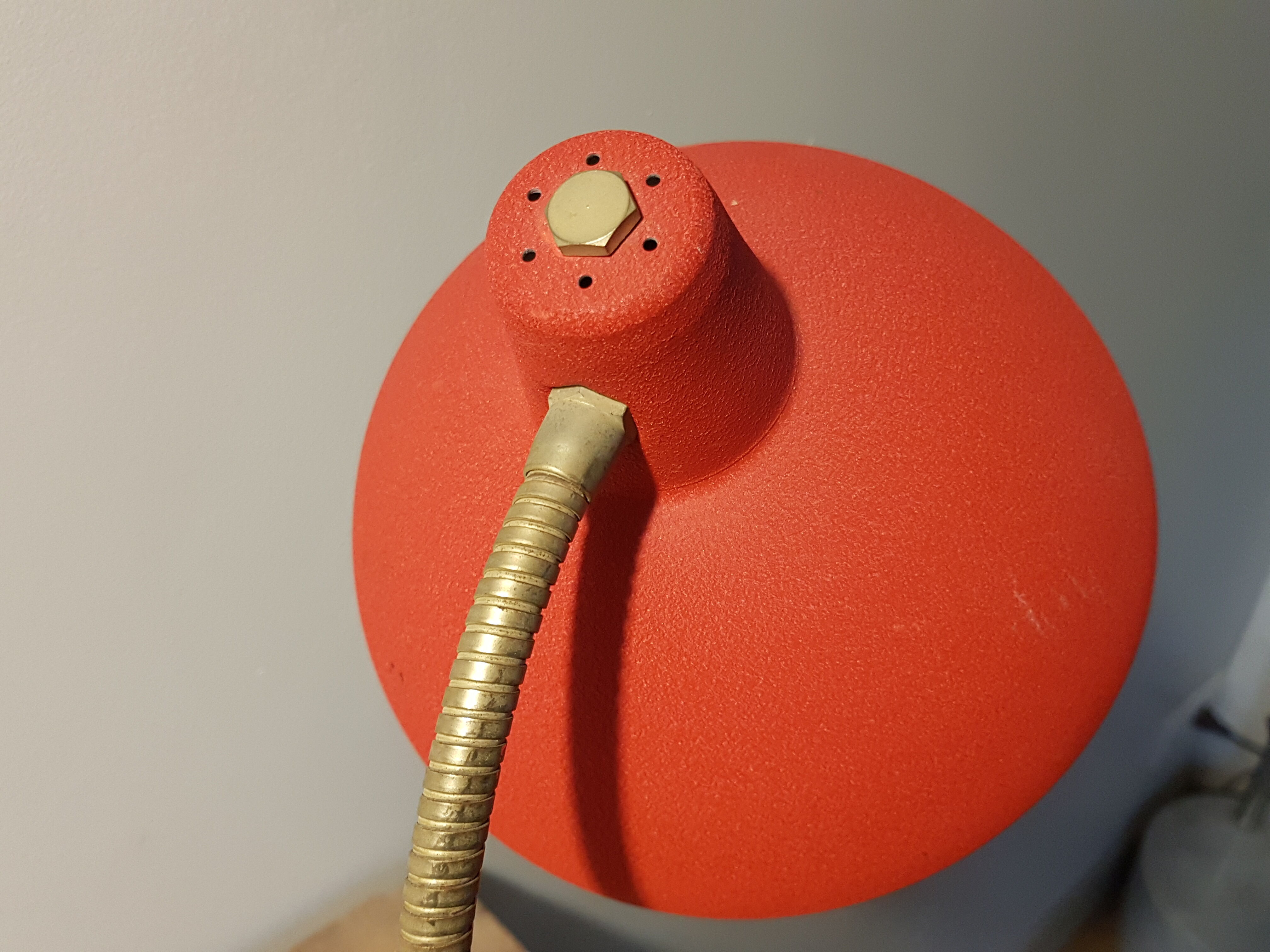 Lampe années 50 rouge