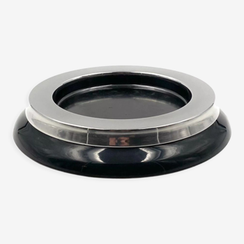 Sergio Asti, mod.4635 black ashtray / catchall, Kartell Italy 1967