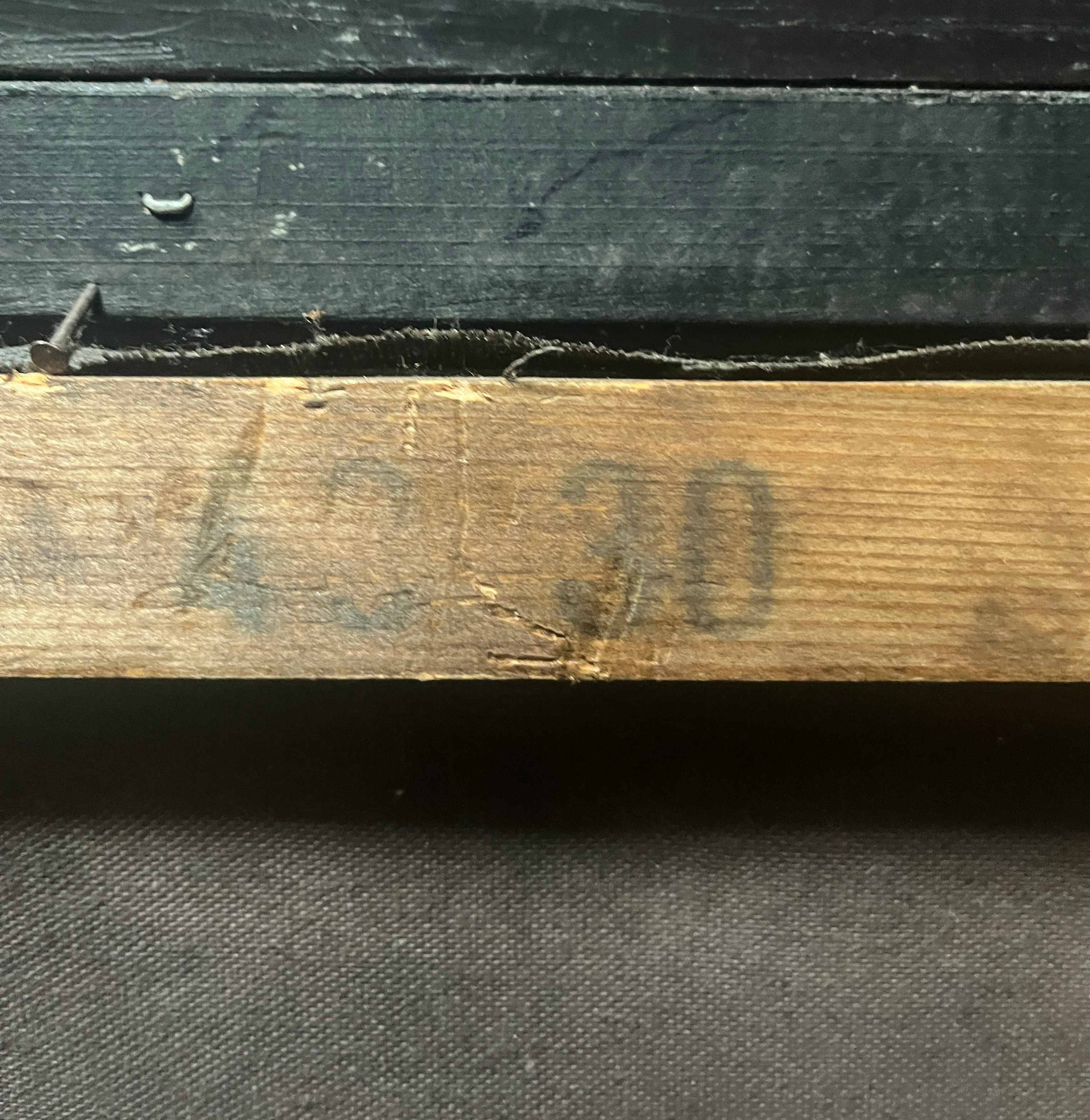 Hst painting "floral composition" ec. xx° flowers signed + frame