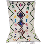 Handmade moroccan berber carpet 244 x 138 cm