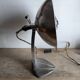Cobra parabolic lamp with enameled cast iron base, Art Nouveau.