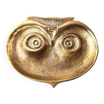 Brass owl pocket tray