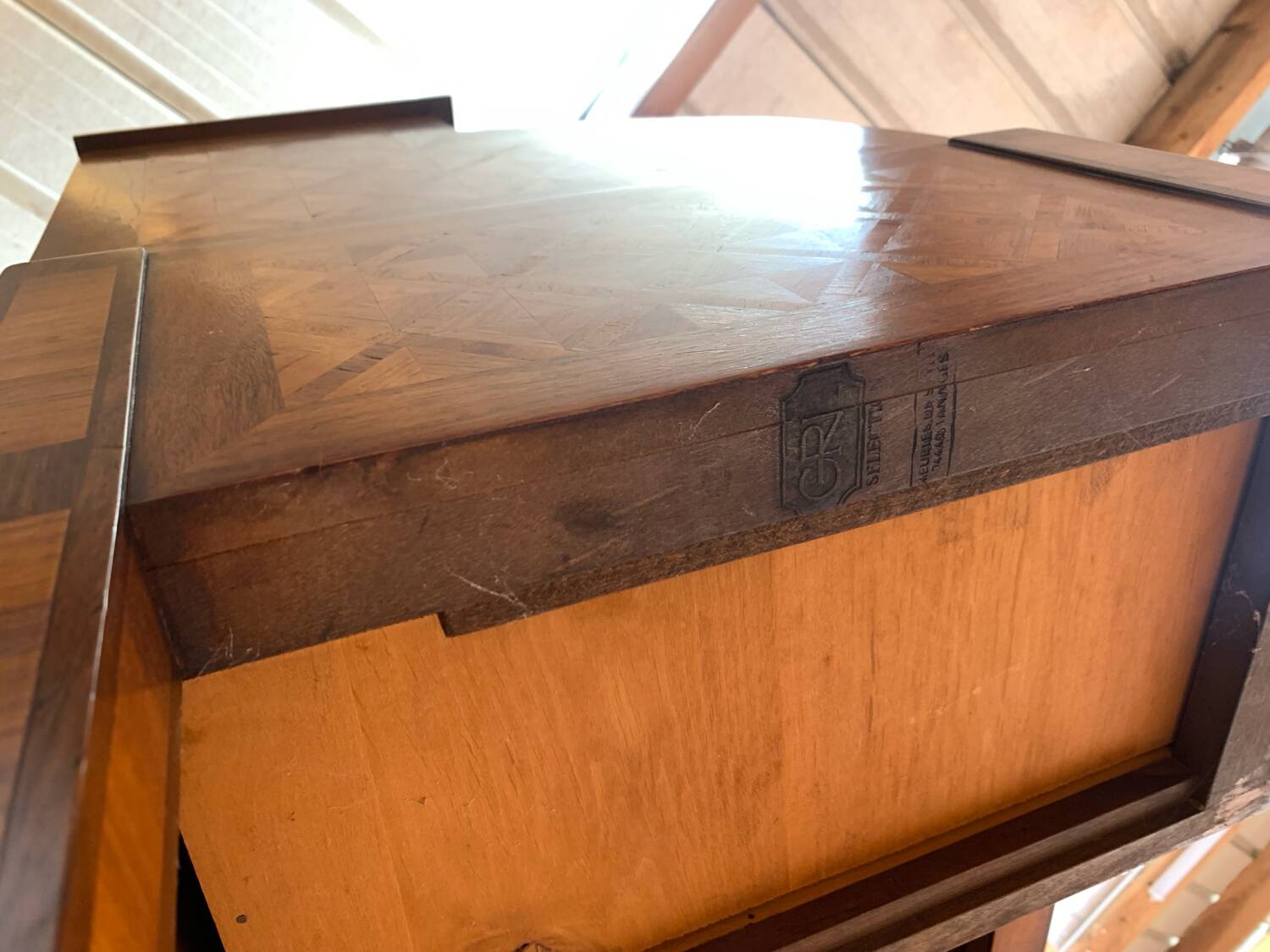 Stamped cylindrical secretary