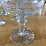 6 champagne glasses