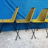 4 vintage “Baskets” chairs 1950s design Gian Franco Legler