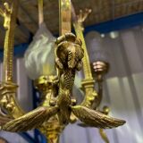 Napoleon III chandelier in gilded bronze