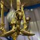 Napoleon III chandelier in gilded bronze