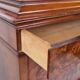 Secretary – Mahogany – Intarsia & Flame Structure – 4 Drawers – 1840s