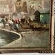 Oil on canvas "Italian Port"