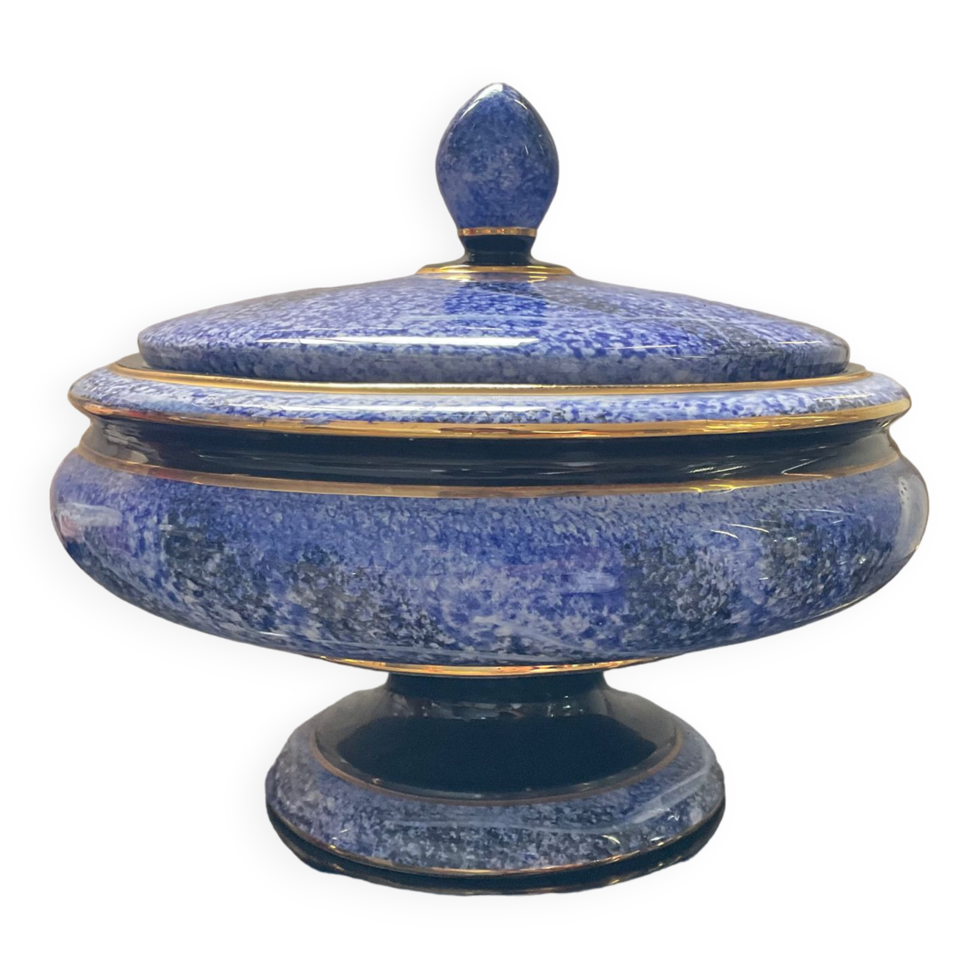 Vintage standing candy in glazed porcelain