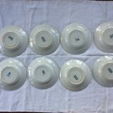 8 vintage hollow plates Terre de Fer