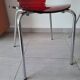 Vintage red plexi and chrome chair