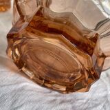 Vintage pink glass liqueur service