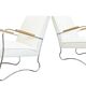 Bauhaus style armchairs, 1950s, Poland, set of 2