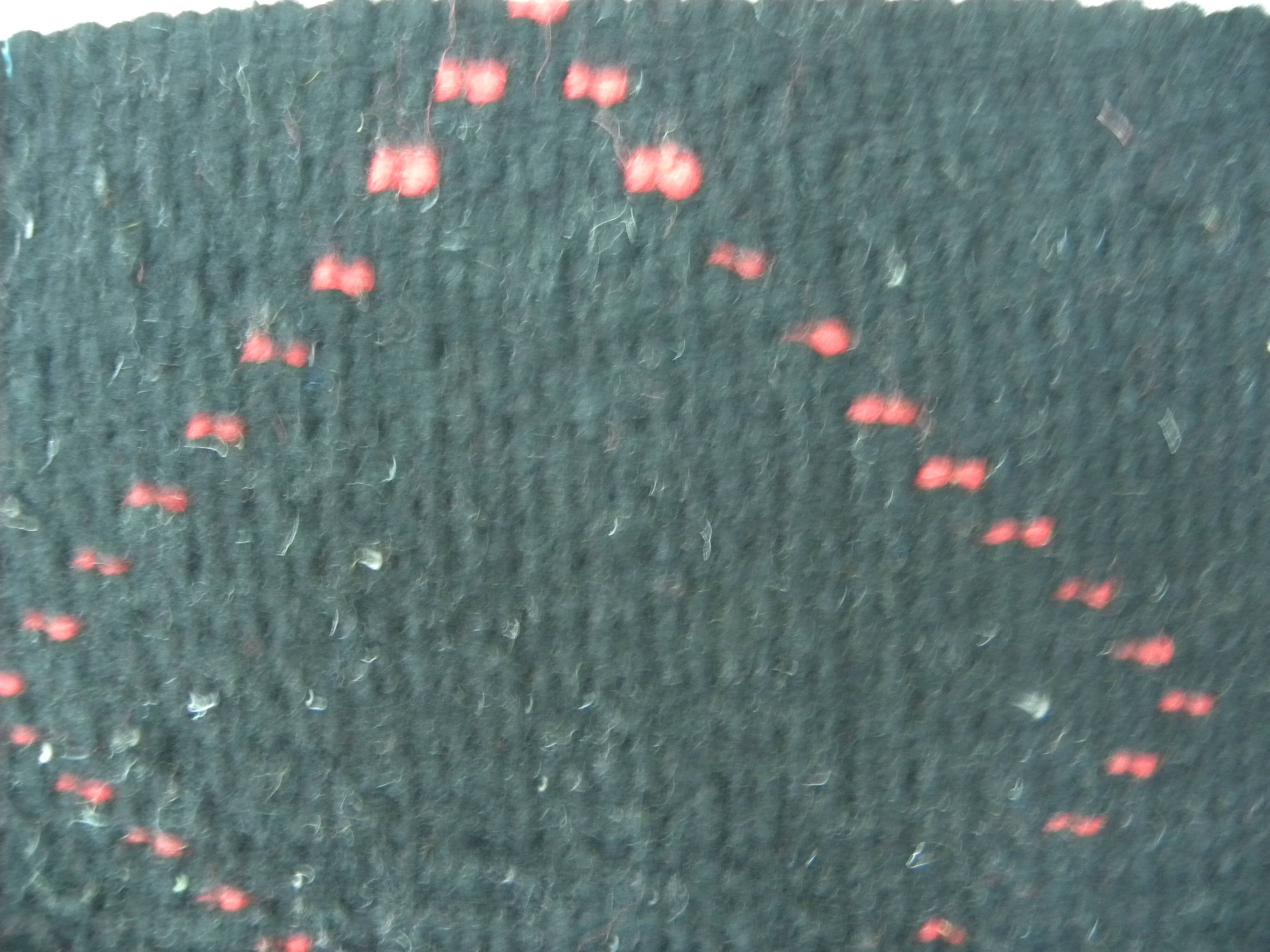 Vintage ancestral black Berber rug in wool