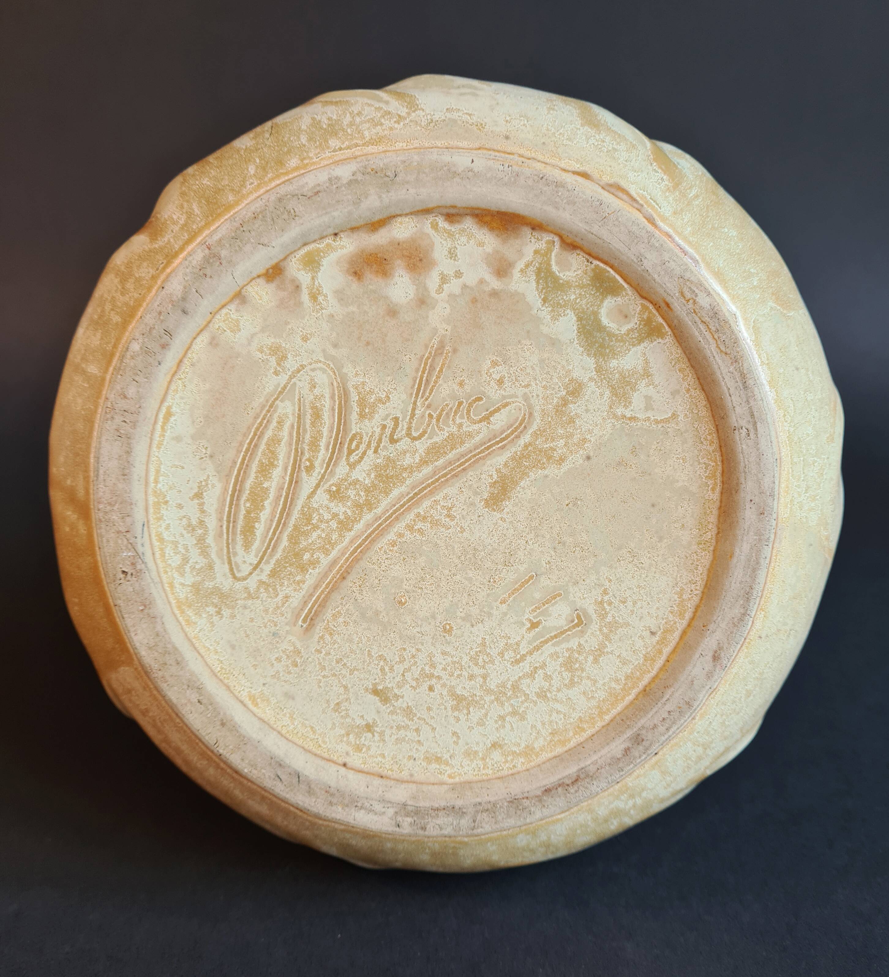 Flamé Stoneware Vase signed Denbac, very early 20th century - Art Nouveau