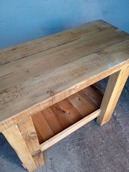 Workbench 120cm old solid wood