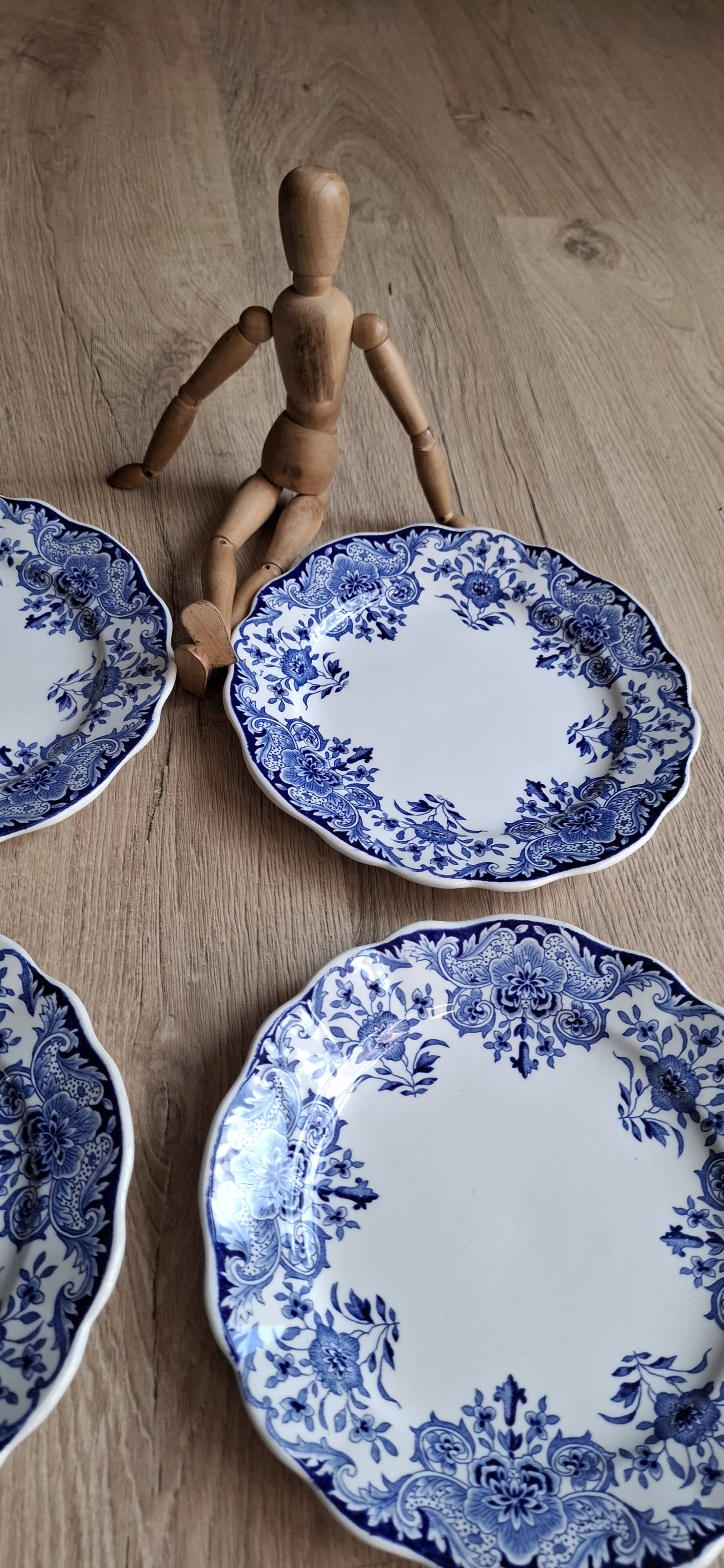 Set 6 assiettes plates Dordrecht 1920