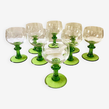 Roemer Alsace white wine glasses in crystal