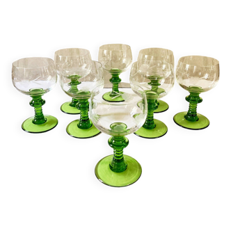 Roemer Alsace white wine glasses in crystal