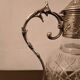 Gallia Christofle crystal and silver-plated metal jug
