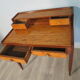 Art Deco office in lemon and mahogany