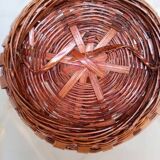 Ikebana basket Japan woven bamboo XXth