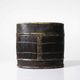 "Tampung" box, bamboo and leaf Indonesia, Lombok early 20th century