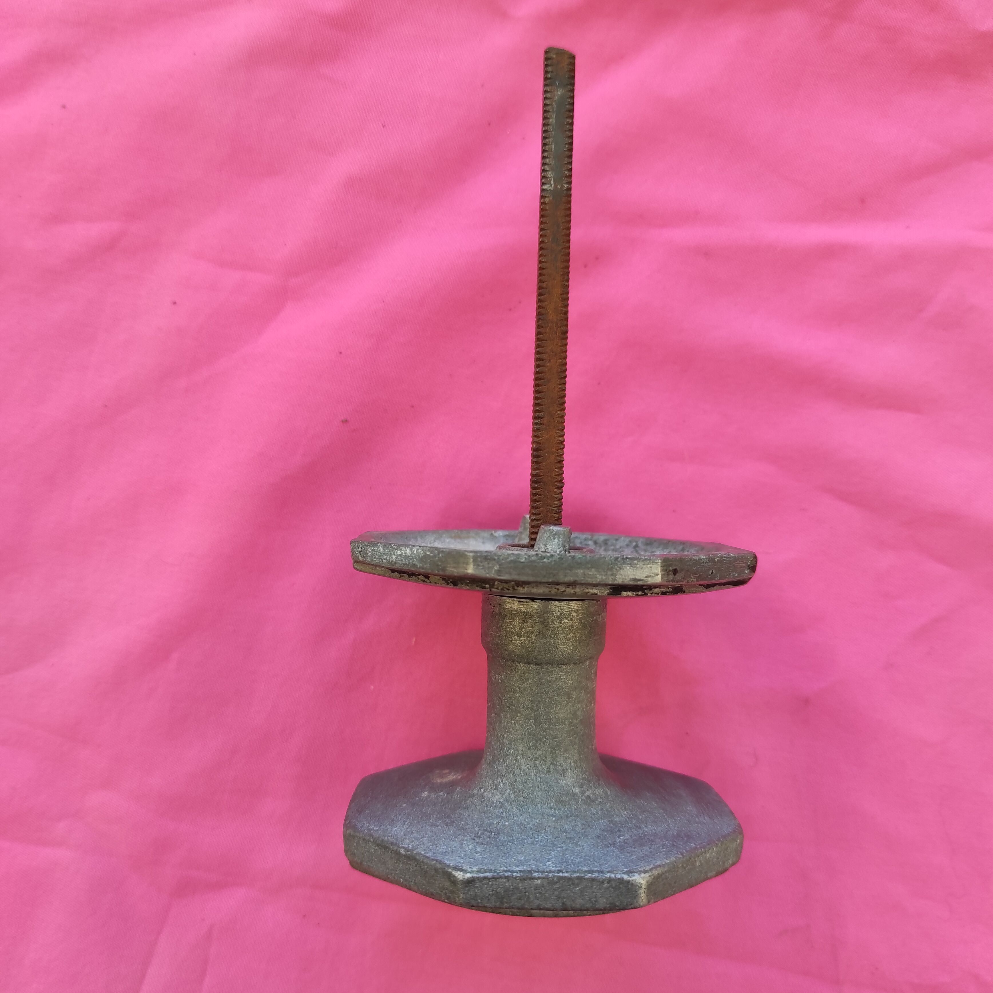 Aluminum Art Deco door handle