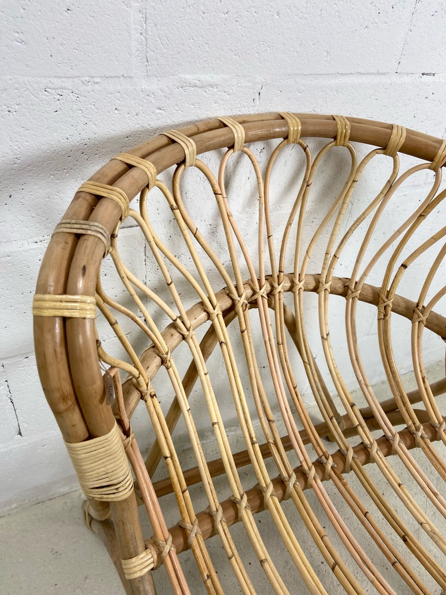 Chair rattan peacock