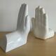 Pair of Vintage Ceramic Hands Bookends