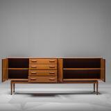 Danish sideboard in teak by Gunnar Nielsen for Tibergaard, 1960s