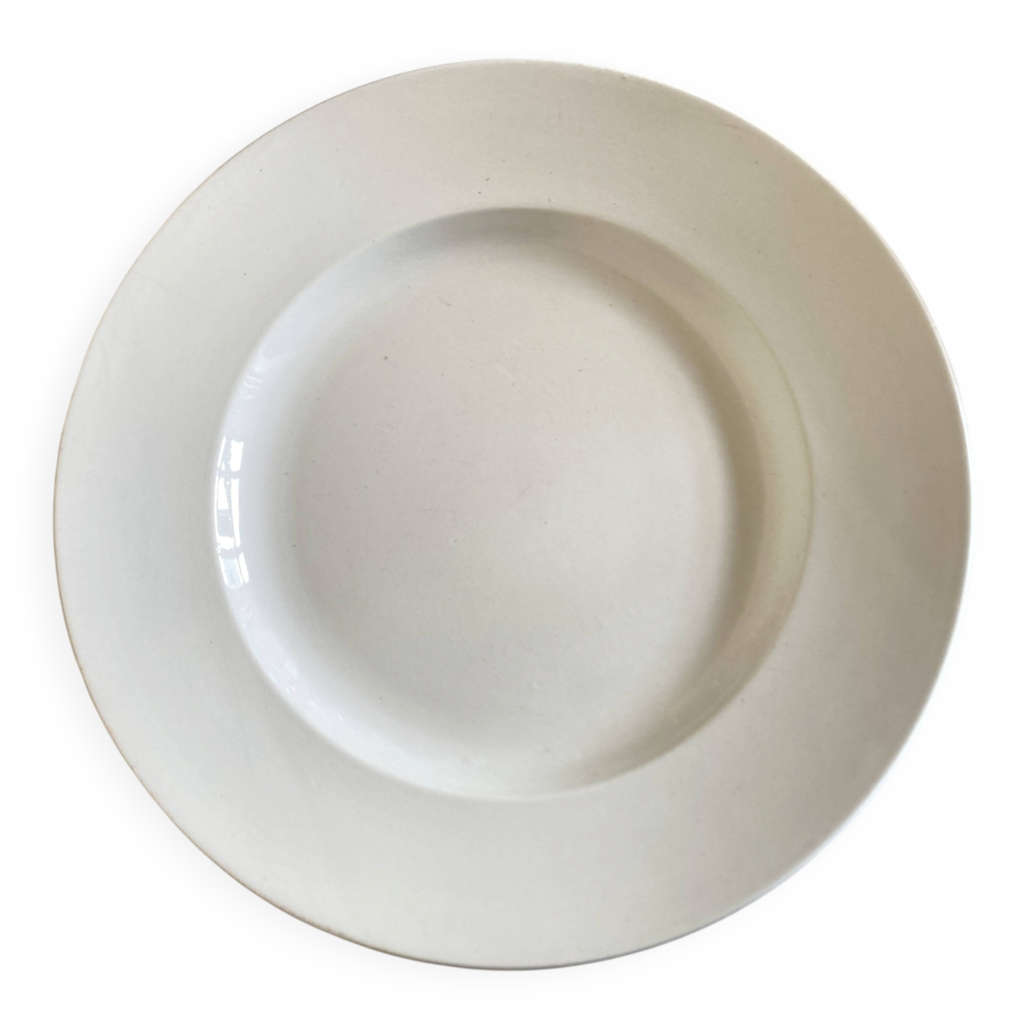 XXXL plate centrepiece Lunéville 1900 in white earthenware