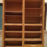 Office storage with sliding curtain