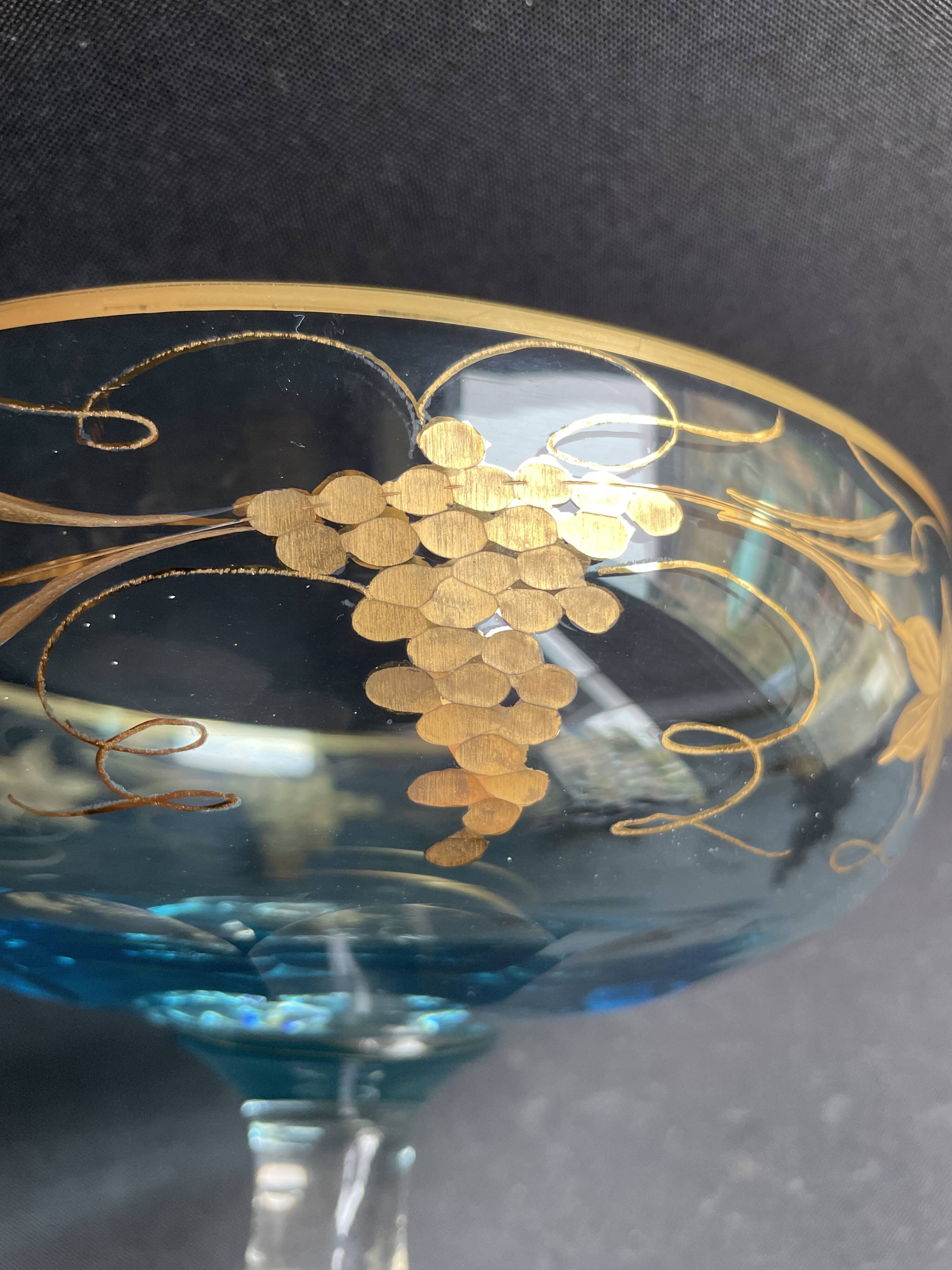 Large crystal bowl signed De Wan - Verrerie de Torino