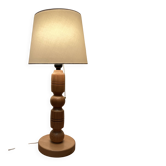 Lampe bois massif 1960 "design scandinave".