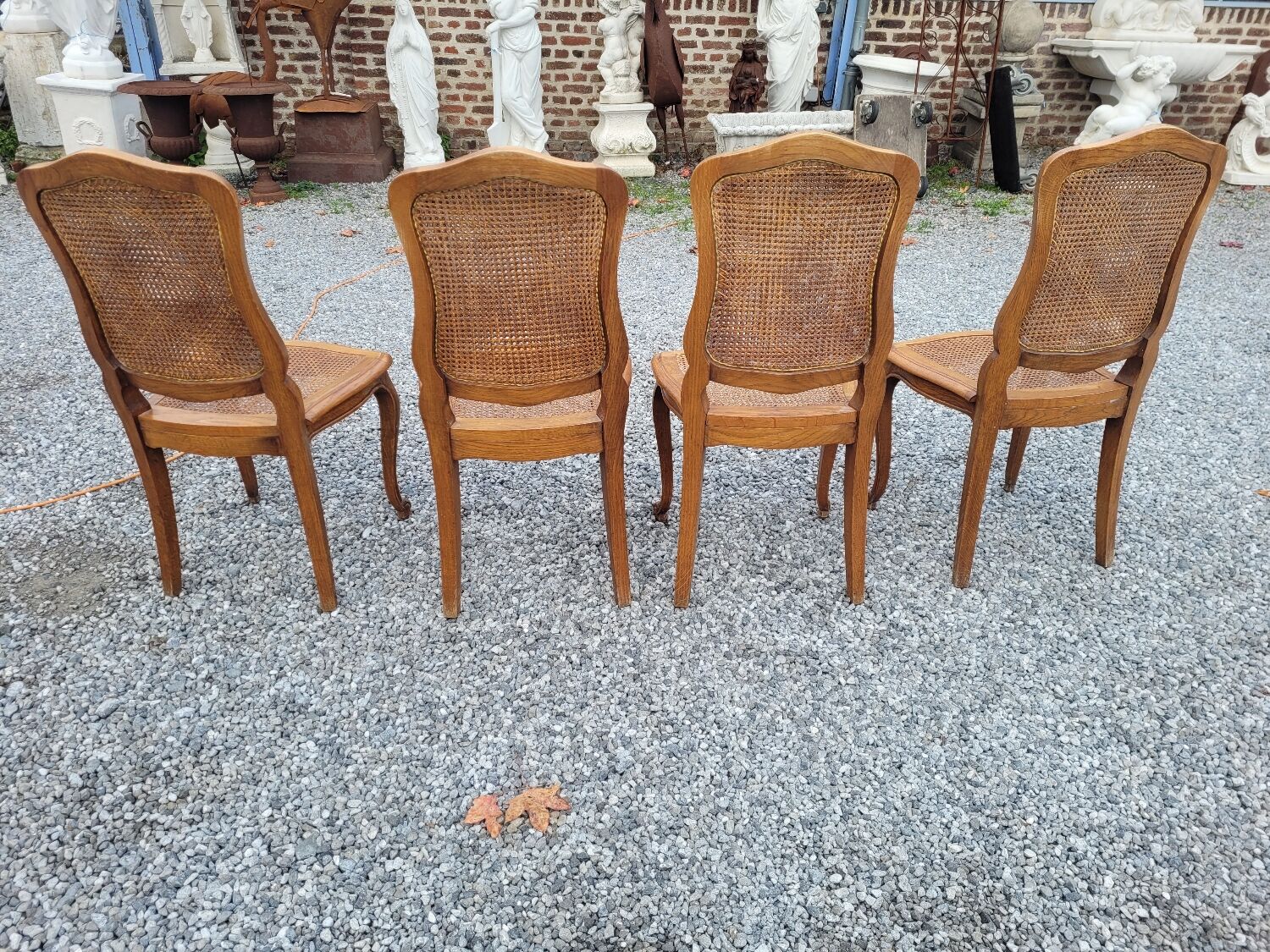 4 Louis XV style chairs cannée
