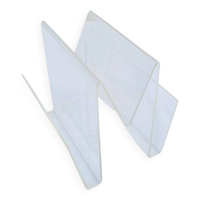Porte revues plexiglas forme M