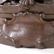 Adrien-Etienne Gaudez (1845-1902) bronze 'La Fortune récompense le travail'
