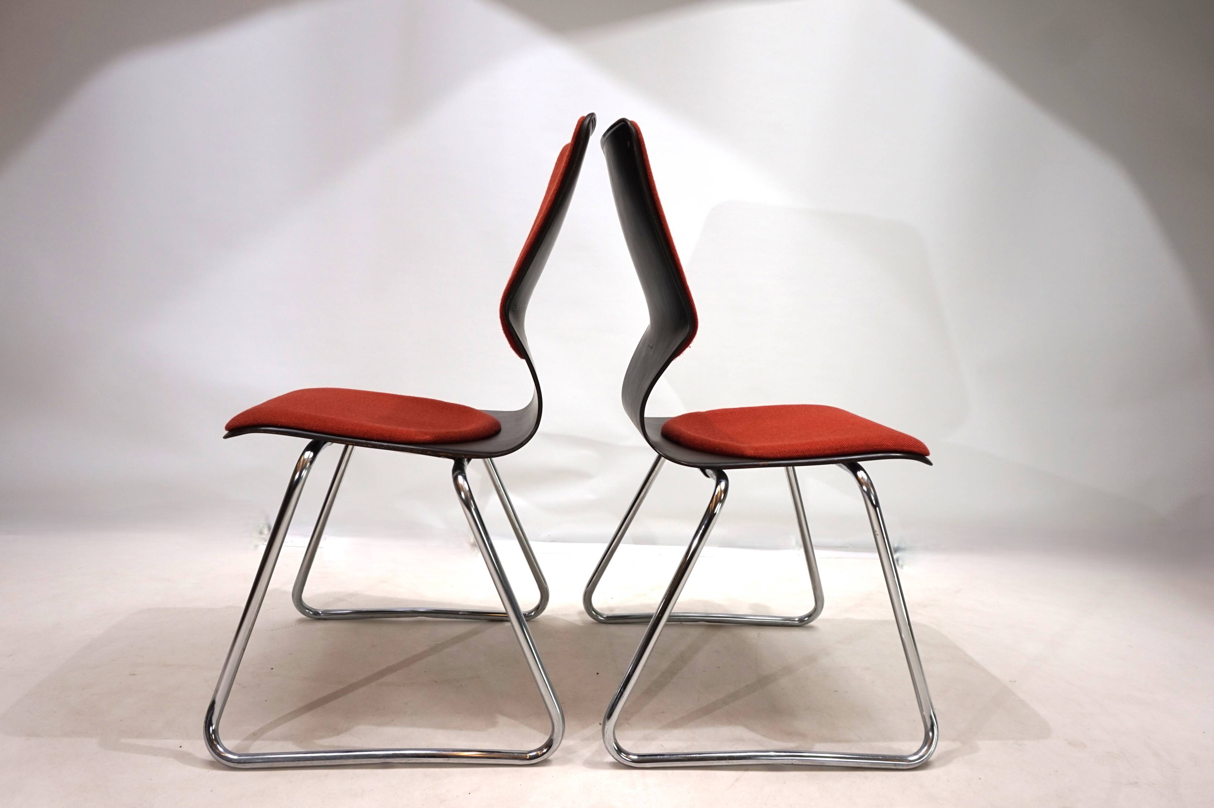 Flötotto set of 2 Pagwood chairs by Elmar Flötotto