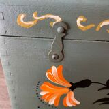 Hand-painted wooden box