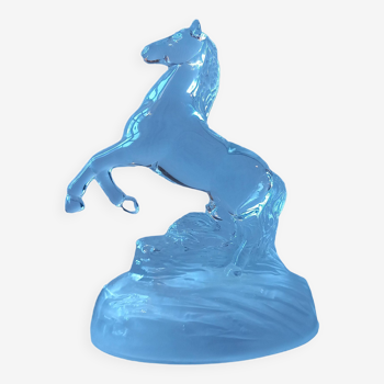 Horse paperweight in Arques crystal