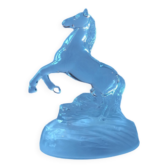 Horse paperweight in Arques crystal