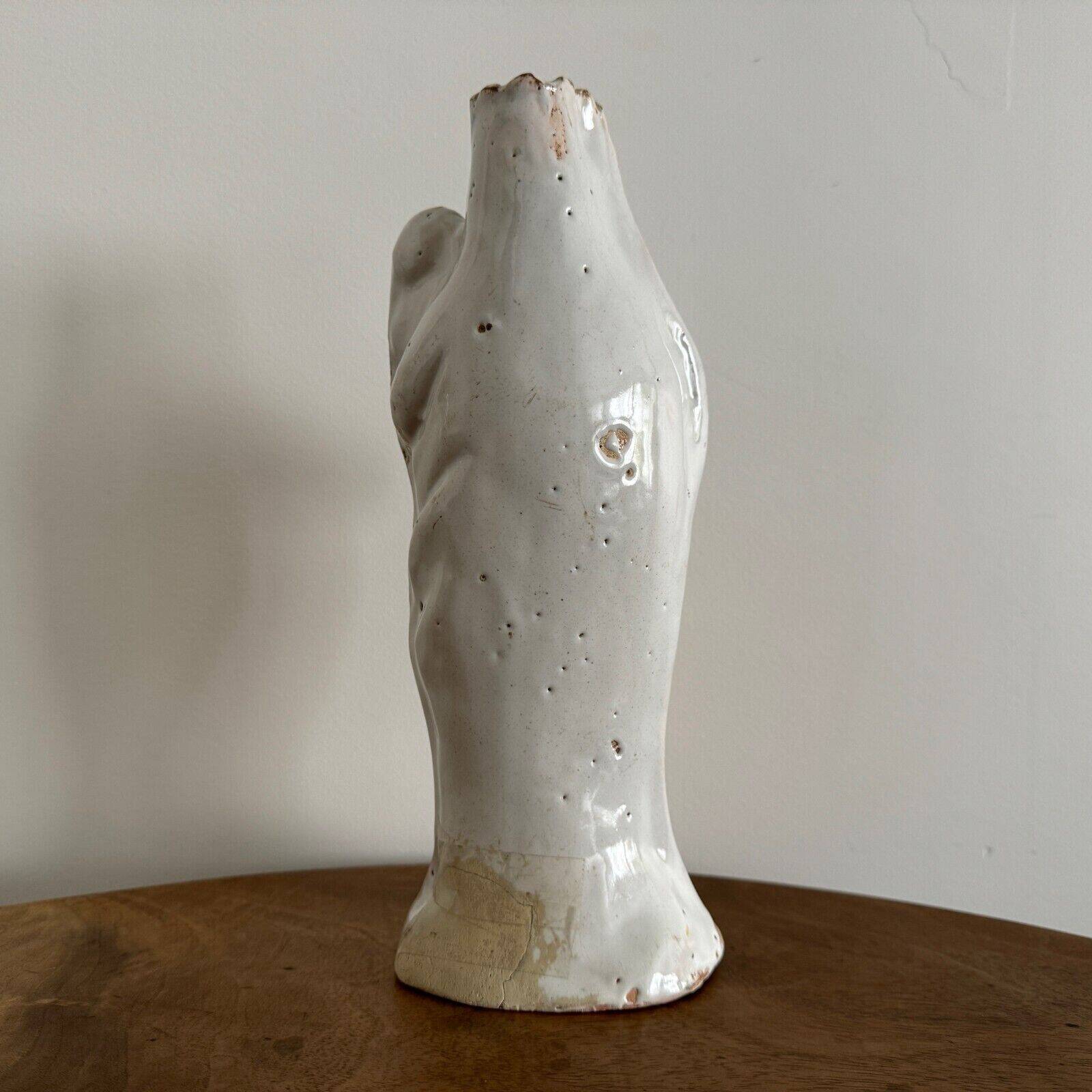 18th century Virgin Mary in Nevers earthenware