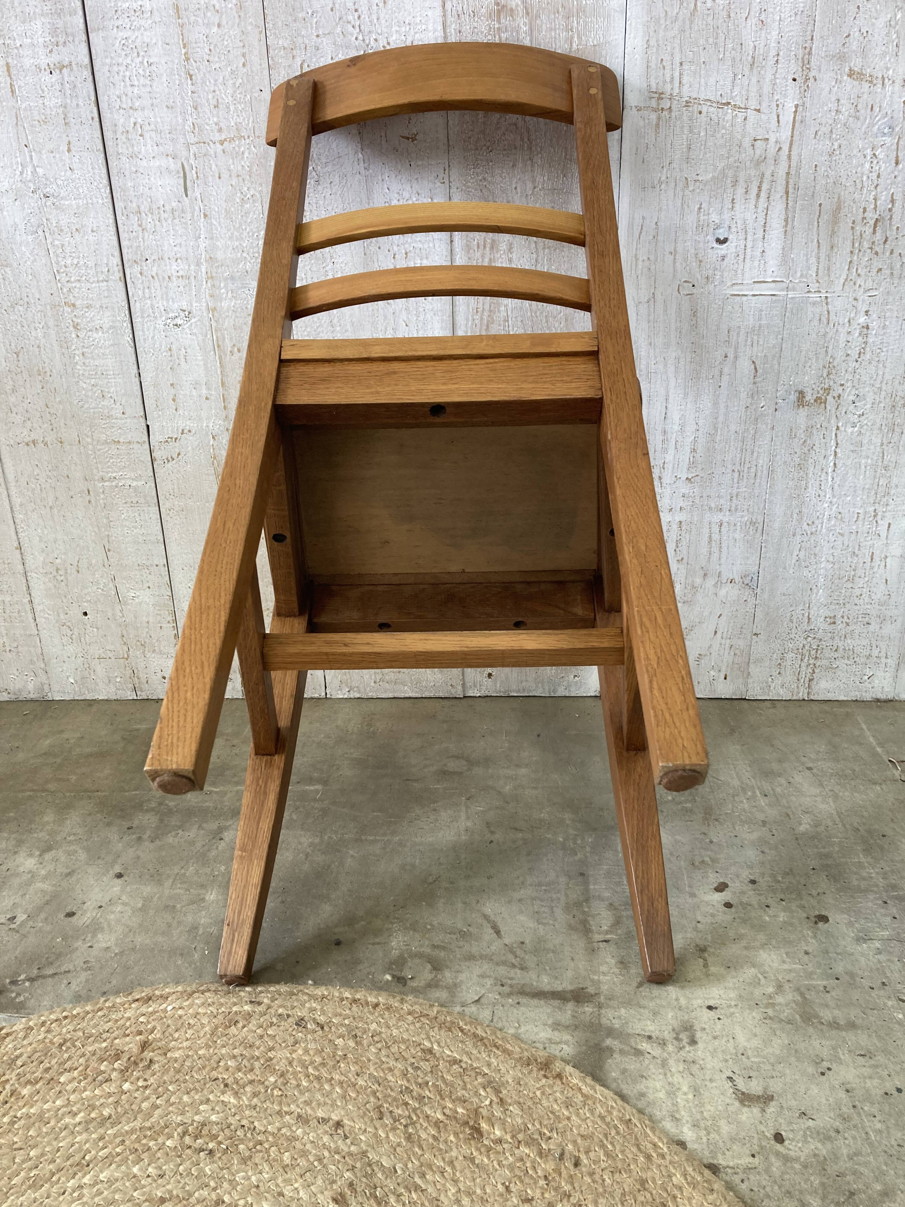 Set of three bistro chairs