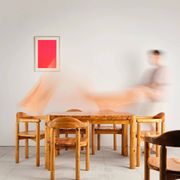 Table et 6 fauteuils brutalistes, Rainer Daumiller, Danemark, années 70