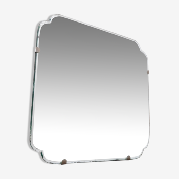 Miroir carré ciselé des années 30 - 39x39cm