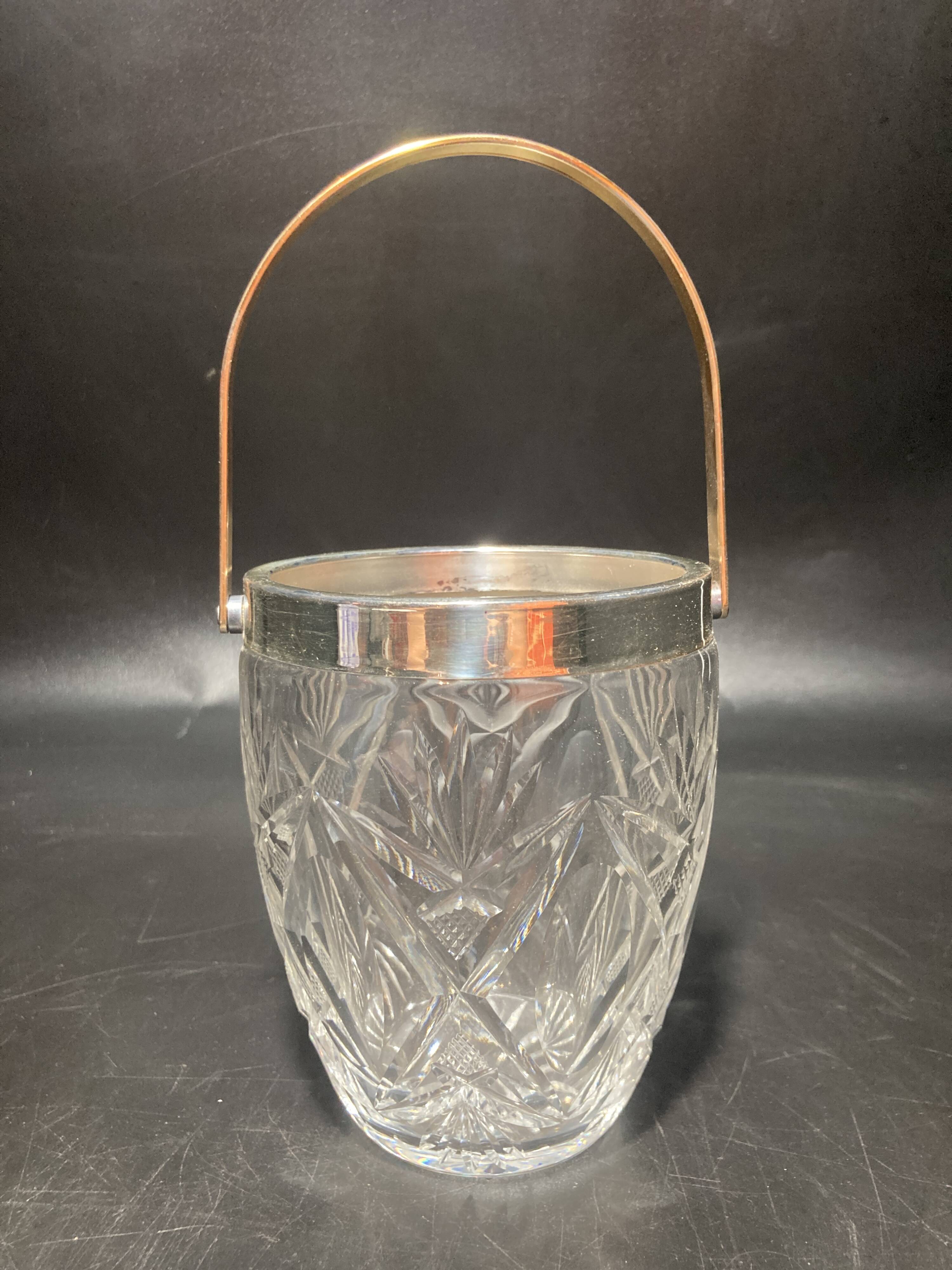Glass champagne bucket