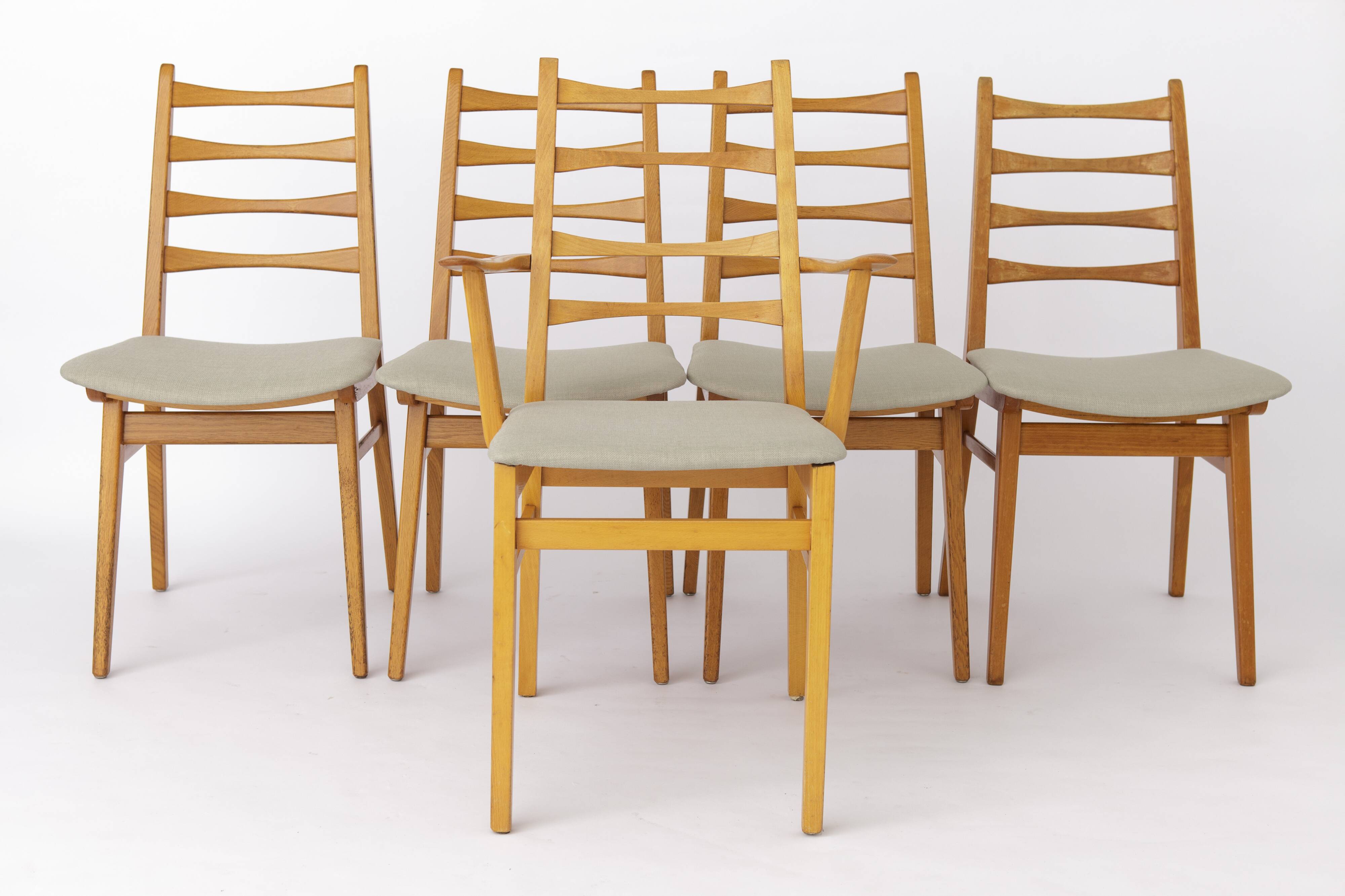 4 Vintage Chairs 1960s, Germany
