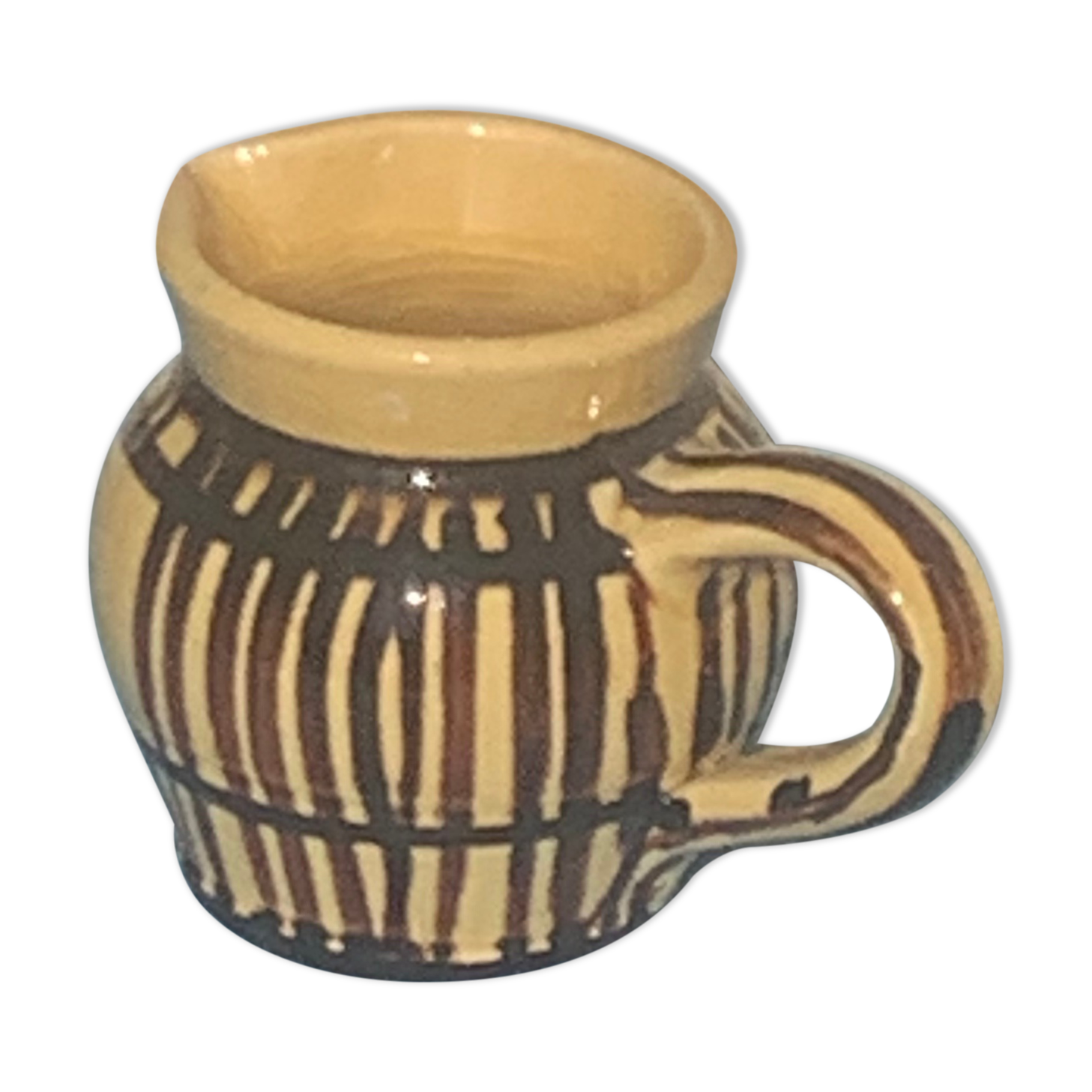 Vintage prince henry enamelled ceramic pitcher